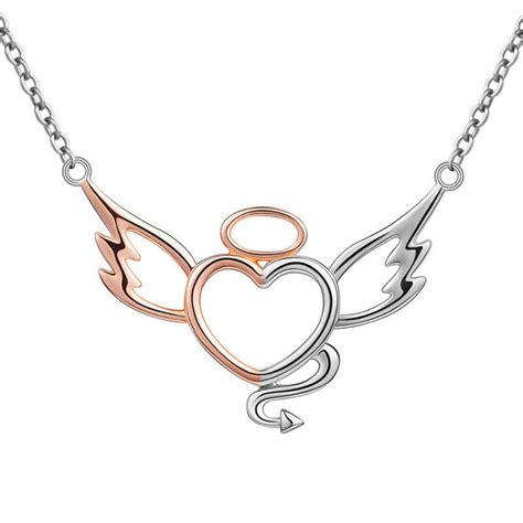 angel devil necklace|devil necklace for women.